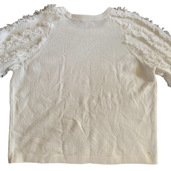1.STATE Revolve Crewneck Fringe Sleeve Sweater New With Tags Size Medium - Picture 6 of 12